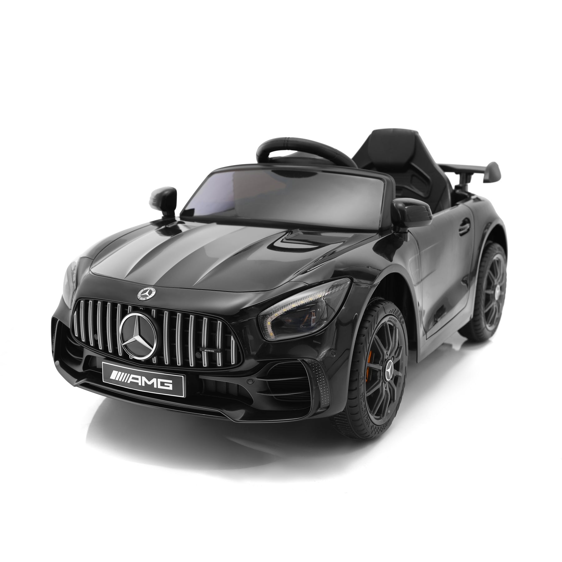 Mercedes-Benz Kinder-Elektroauto, Fernbedienung, Geschwindigkeit 2,5–4,5 km/h, LED-Licht, Musik, mit Sicherheitsgurt