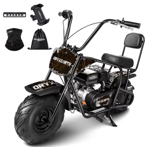 Oryxearth 99CC Mini-Dirtbike mit Benzinantrieb – bis zu 24 MPH, 185 Pfund Tragkraft