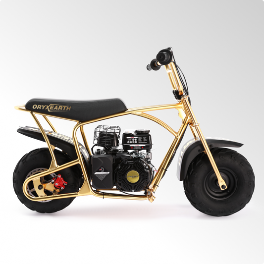 BRM100 Gas Mini Bike-Gold | Limited Edition,Top Speed 28 MPH