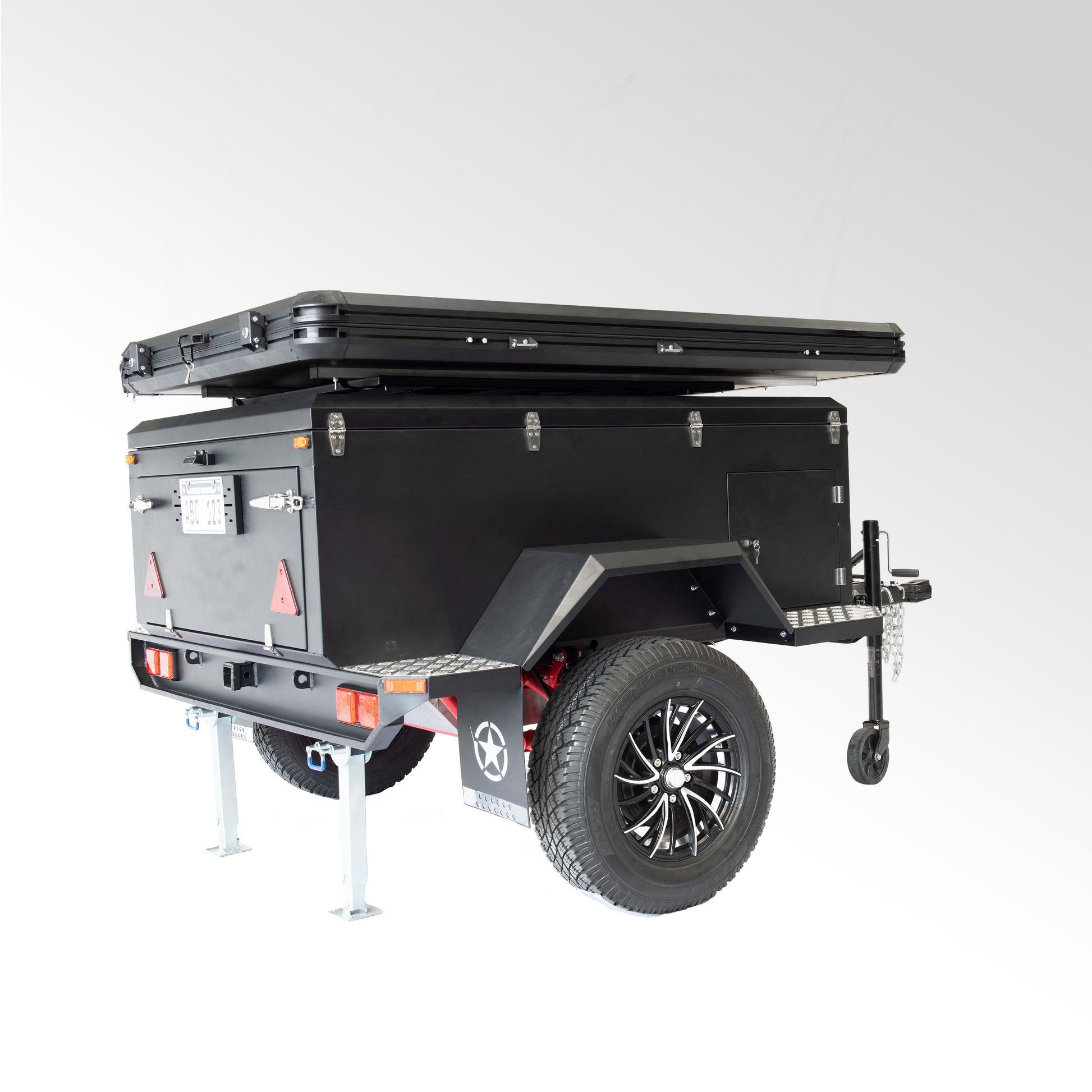 NEWEST Camping trailer 2026 with Strong chassic .Include  kitchen systm ,water system,electric system and rooftop tent