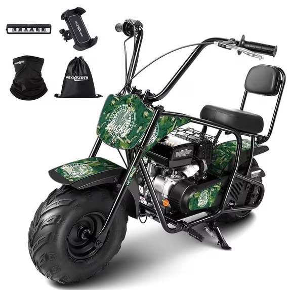 Oryxearth 99CC Mini-Dirtbike mit Benzinantrieb – bis zu 24 MPH, 185 Pfund Tragkraft