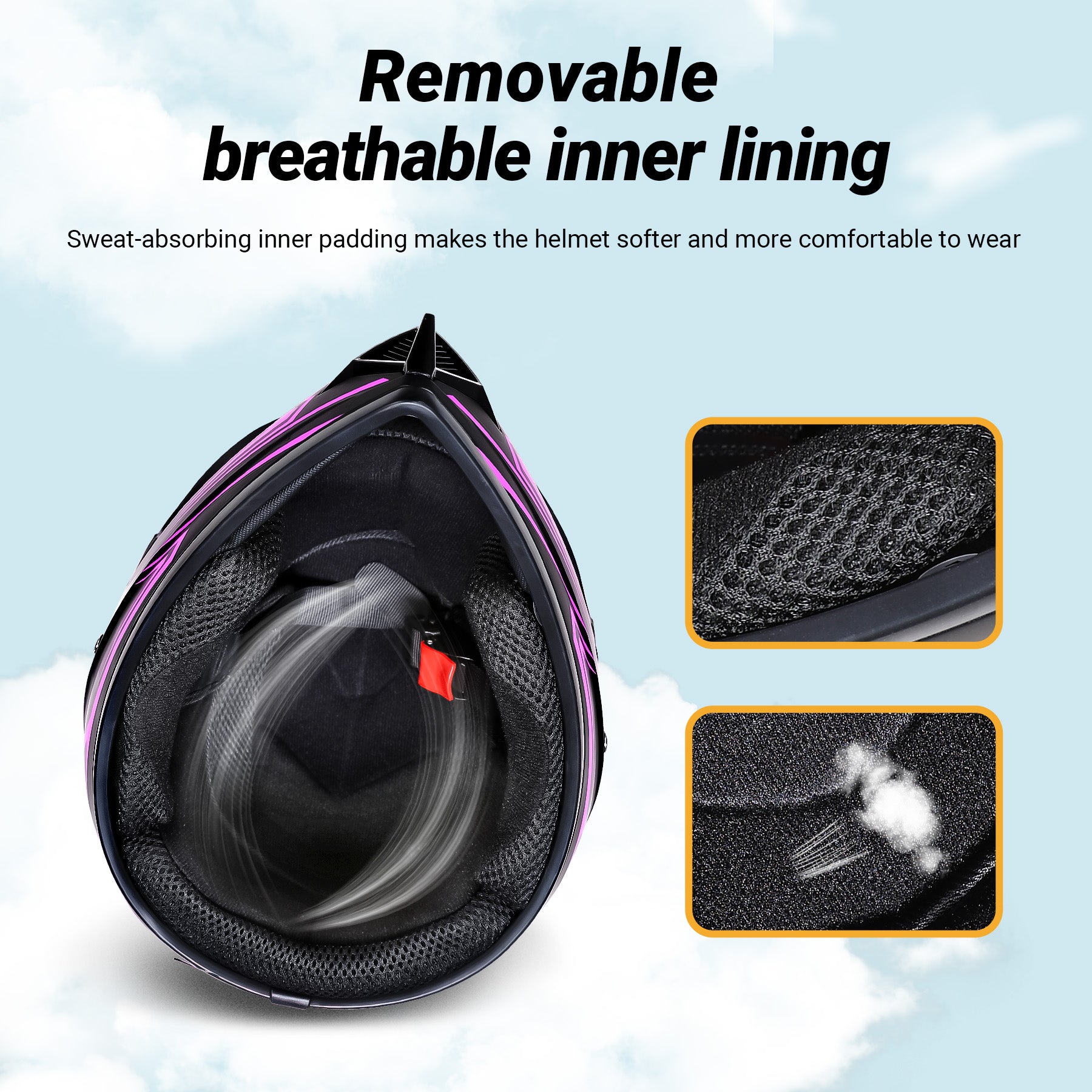 【WMT】Oryxearth Motocross Dirt Bike Helmet, Off-Road Motorcycle & ATV Helmet with Goggles Gloves