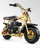 Oryxearth BRM100-4 99CC Off-Road Gas Mini Bike for Adults & Teens, Limited Edition Gold, Supports Up to 220 lbs