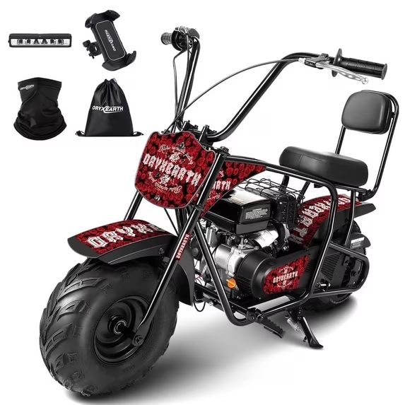 Oryxearth 99CC Mini-Dirtbike mit Benzinantrieb – bis zu 24 MPH, 185 Pfund Tragkraft