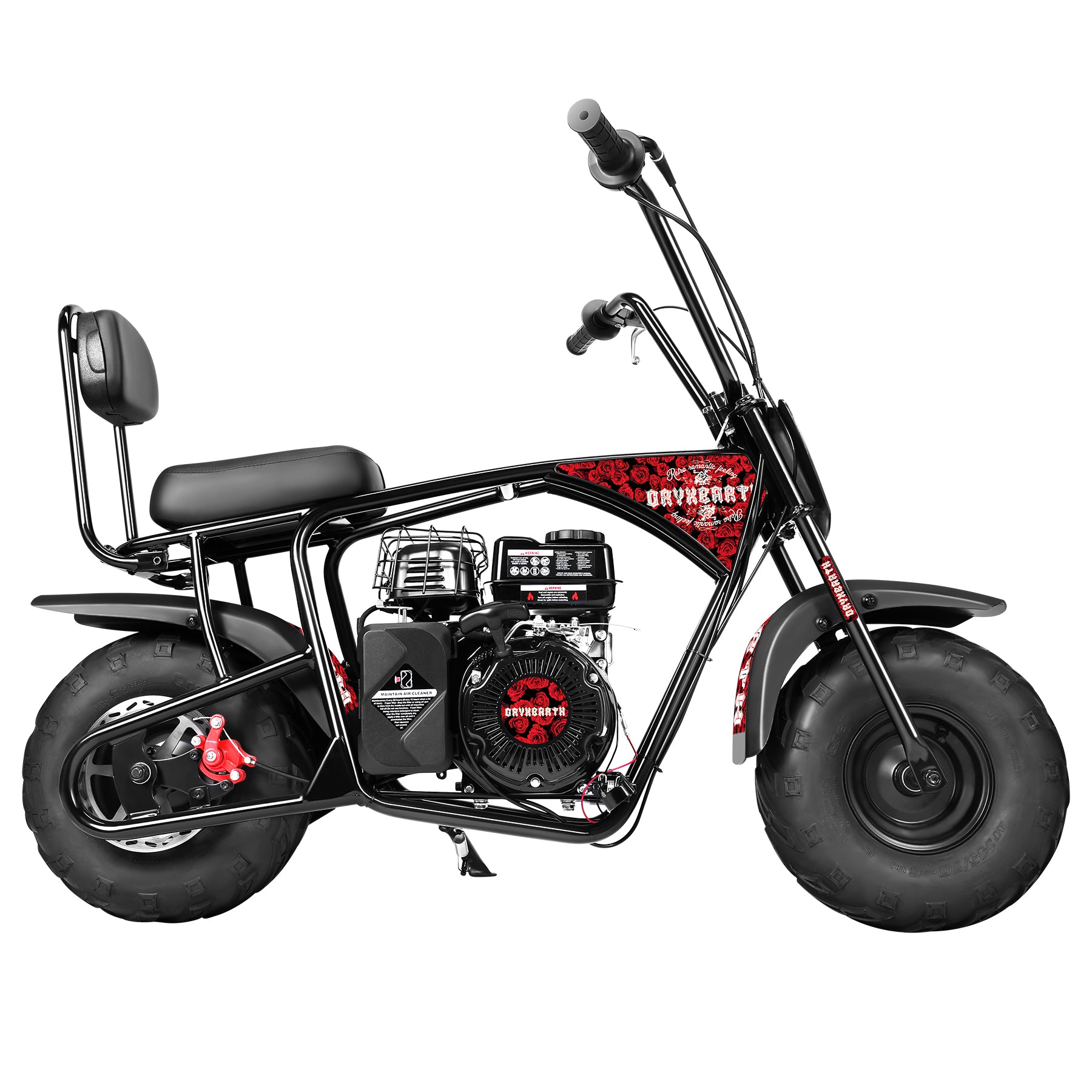 Oryxearth Moto BRM100-4  99cc Off-Road Gas Mini Bike for Adults & Teens — Up to 220 lbs