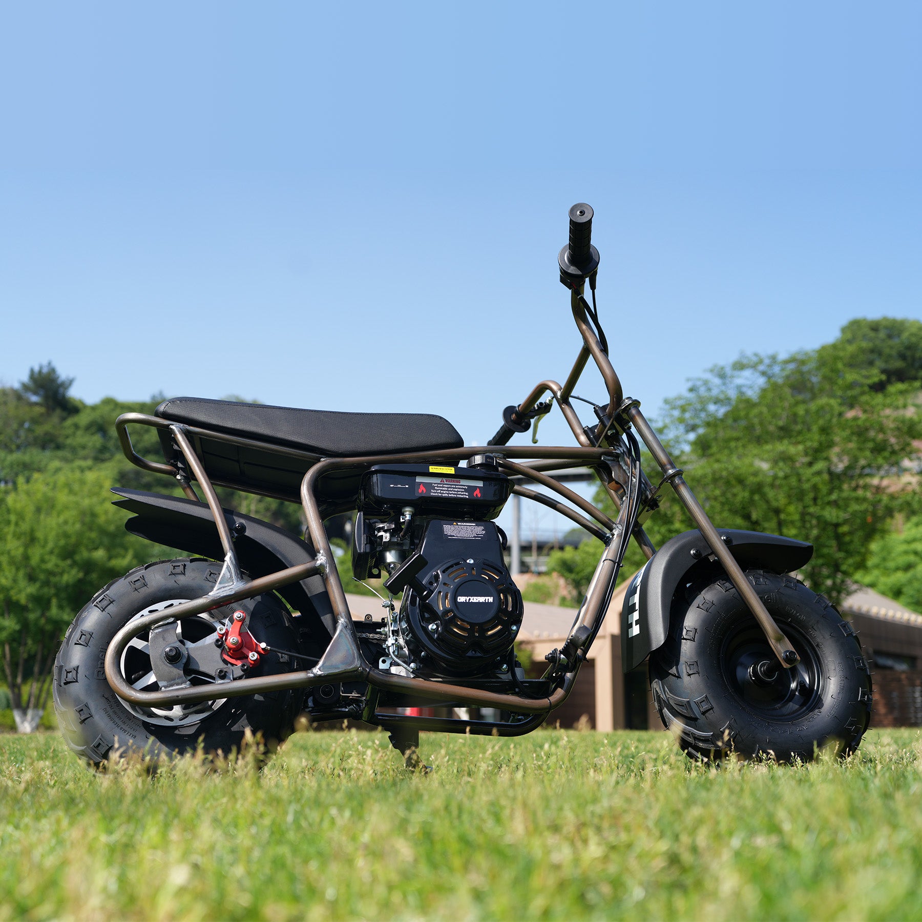 Oryxearth BRM100P-1 105CC Off-Road Gas Mini Bike for Adults & Teens, R