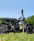 Oryxearth BRM100P-1 105CC Off-Road Gas Mini Bike for Adults & Teens, Rust Brown Edition, Up to 220 lbs