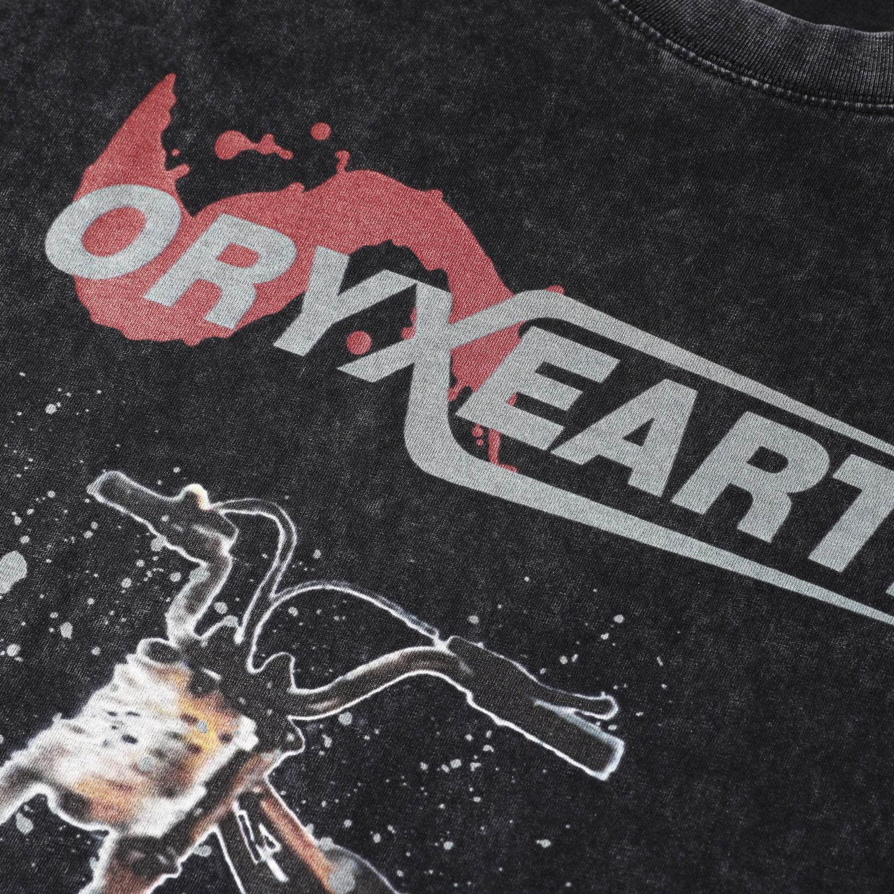 Oryxearth Vintage Distressed T-Shirt with Retro Dirt Bike Graphic for Teens Black