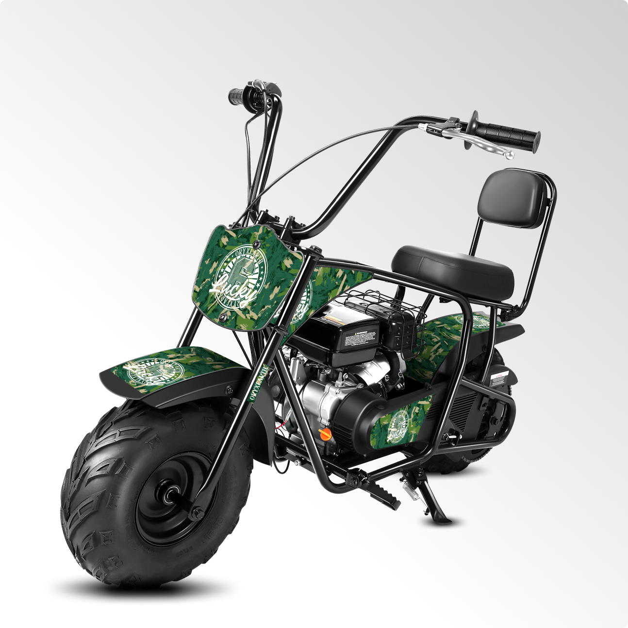 Oryxearth 99CC Gas Powered Mini Dirt Bike - Up to 24 MPH, 185 LBS Capacity