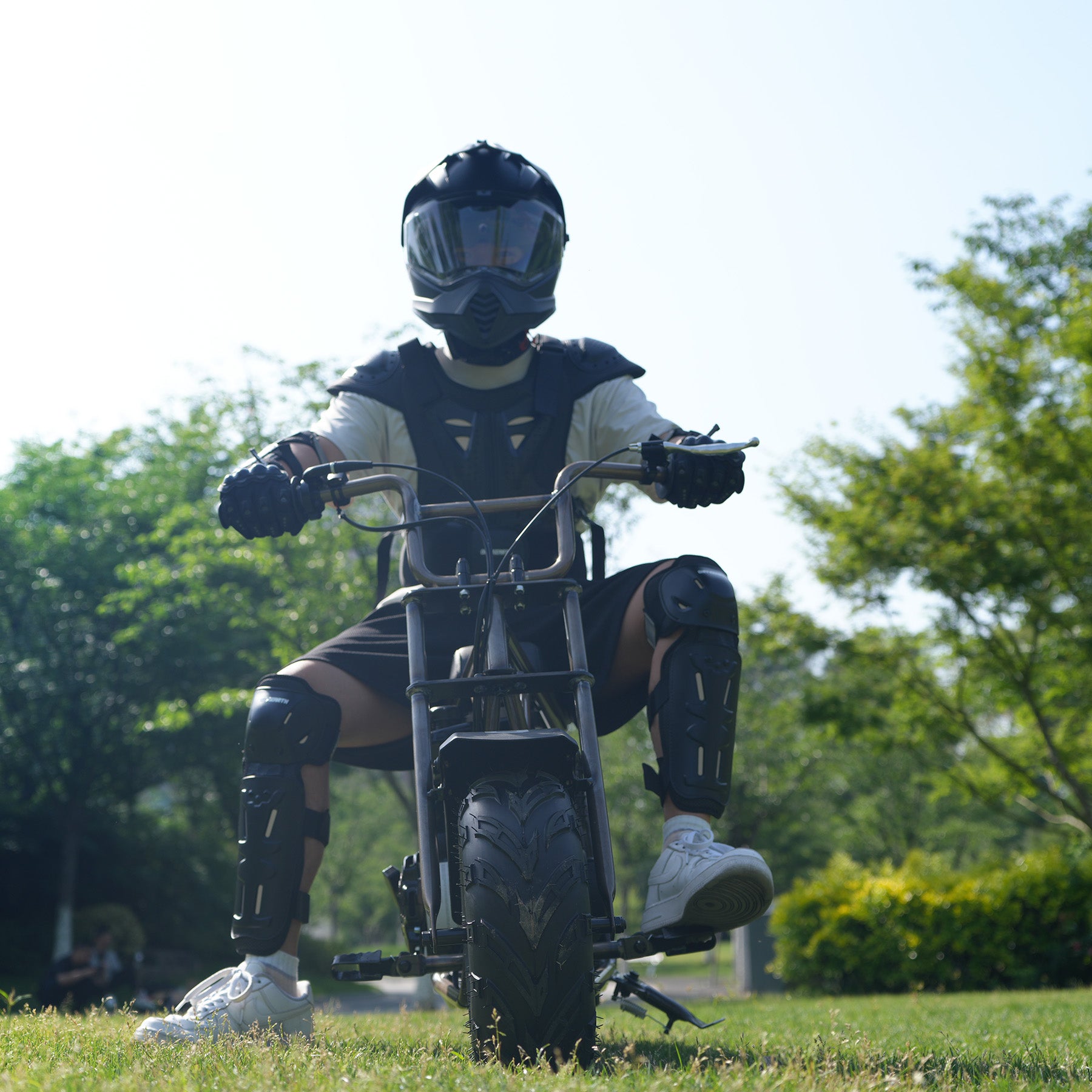 Oryxearth BRM100P-1 105CC Off-Road Gas Mini Bike for Adults & Teens, Rust Brown Edition, Up to 220 lbs