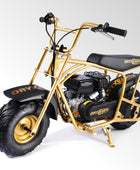 Oryxearth BRM100-4 99CC Off-Road Gas Mini Bike for Adults & Teens, Limited Edition Gold, Supports Up to 220 lbs