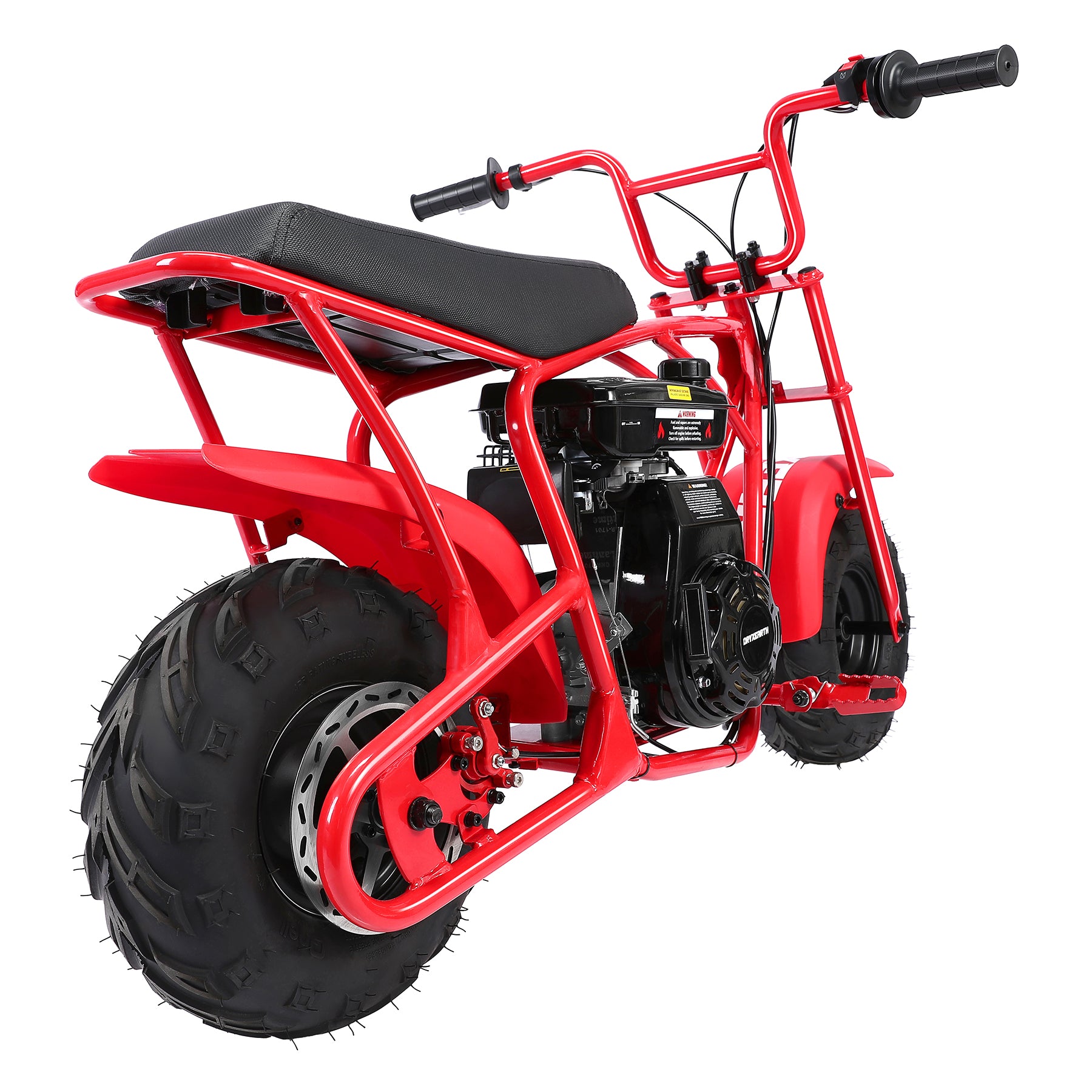 Oryxearth BRM100P-1 105CC Off-Road Gas Mini Bike for Adults & Teens, Red Edition, Up to 220 lbs