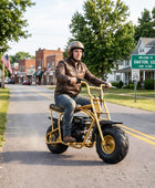 Oryxearth BRM100-4 99CC Off-Road Gas Mini Bike for Adults & Teens, Limited Edition Gold, Supports Up to 220 lbs
