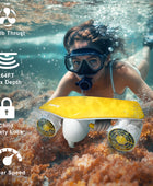 Oryxearth Dual Motor Underwater Scooter, 50m Max Depth, 2 Speed Modes Control (1.79mph & 4.03mph) with Child Lock and Camera Compatible for Scuba Diving Snorkeling