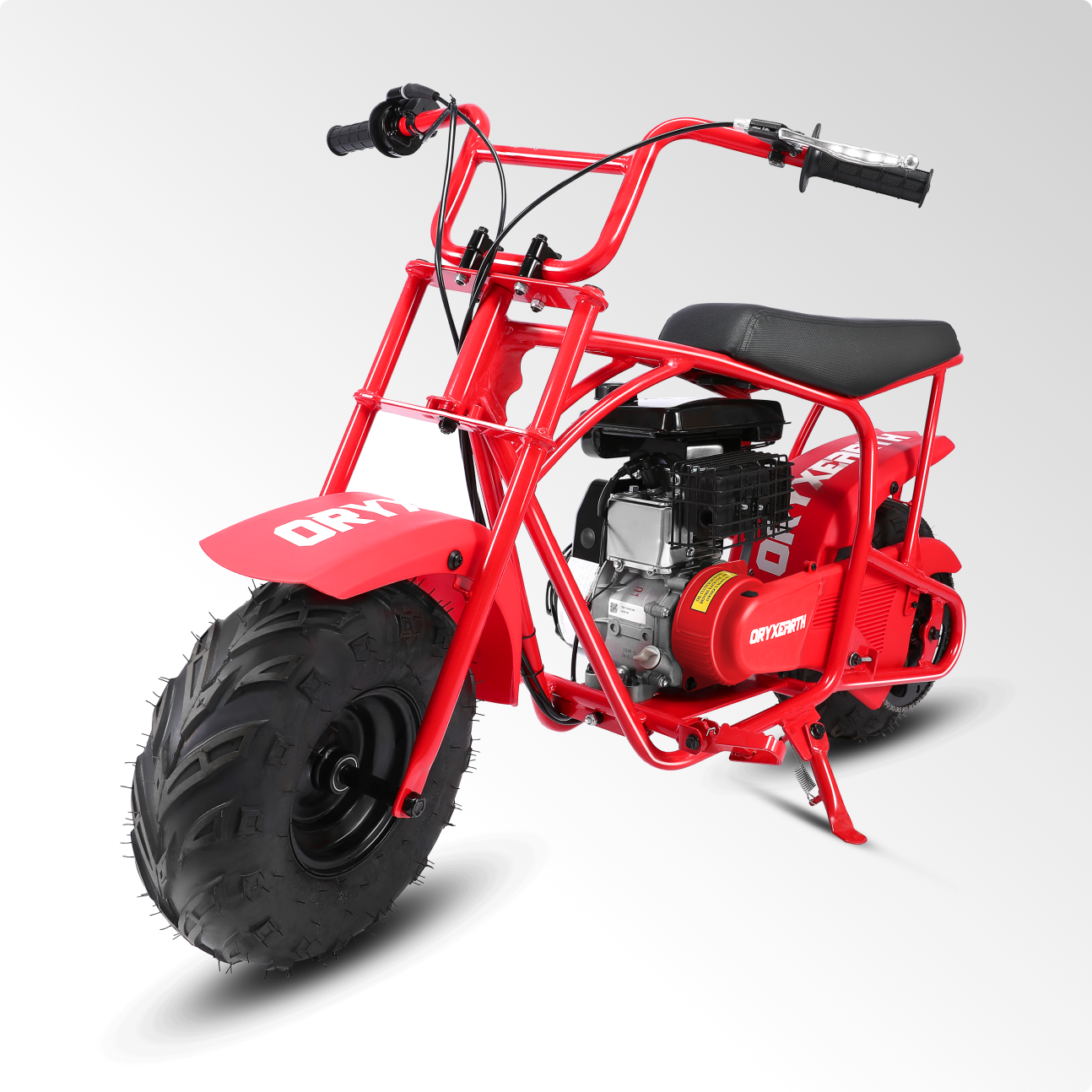 Oryxearth 105CC Kids Dirt Bike - 4-Stroke Gas Mini Motorcycle for Off-Road & Trail Riding, EPA Approved, Supports 185 LBS (Up to 28 MPH), for Adults and Teens, Red