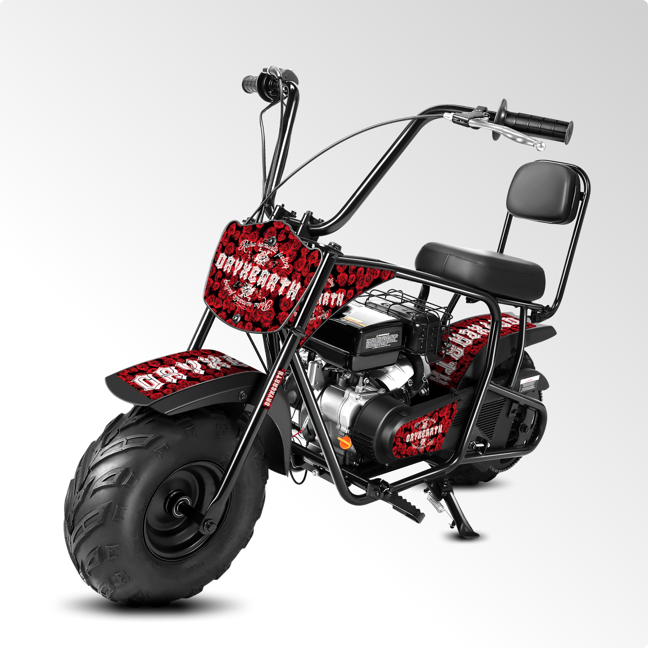 Oryxearth Moto BRM100-4 99cc Off-Road Gas Mini Bike for Adults & Teens — Up to 220 lbs Oryxearth Moto BRM100-4 99cc Off-Road Gas Mini Bike for Adults & Teens — Up to 220 lbs