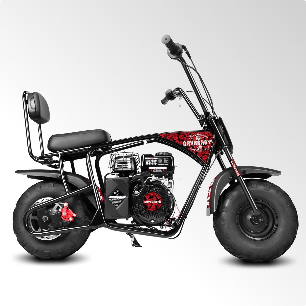 Oryxearth 99CC Mini-Dirtbike mit Benzinantrieb – bis zu 24 MPH, 185 Pfund Tragkraft