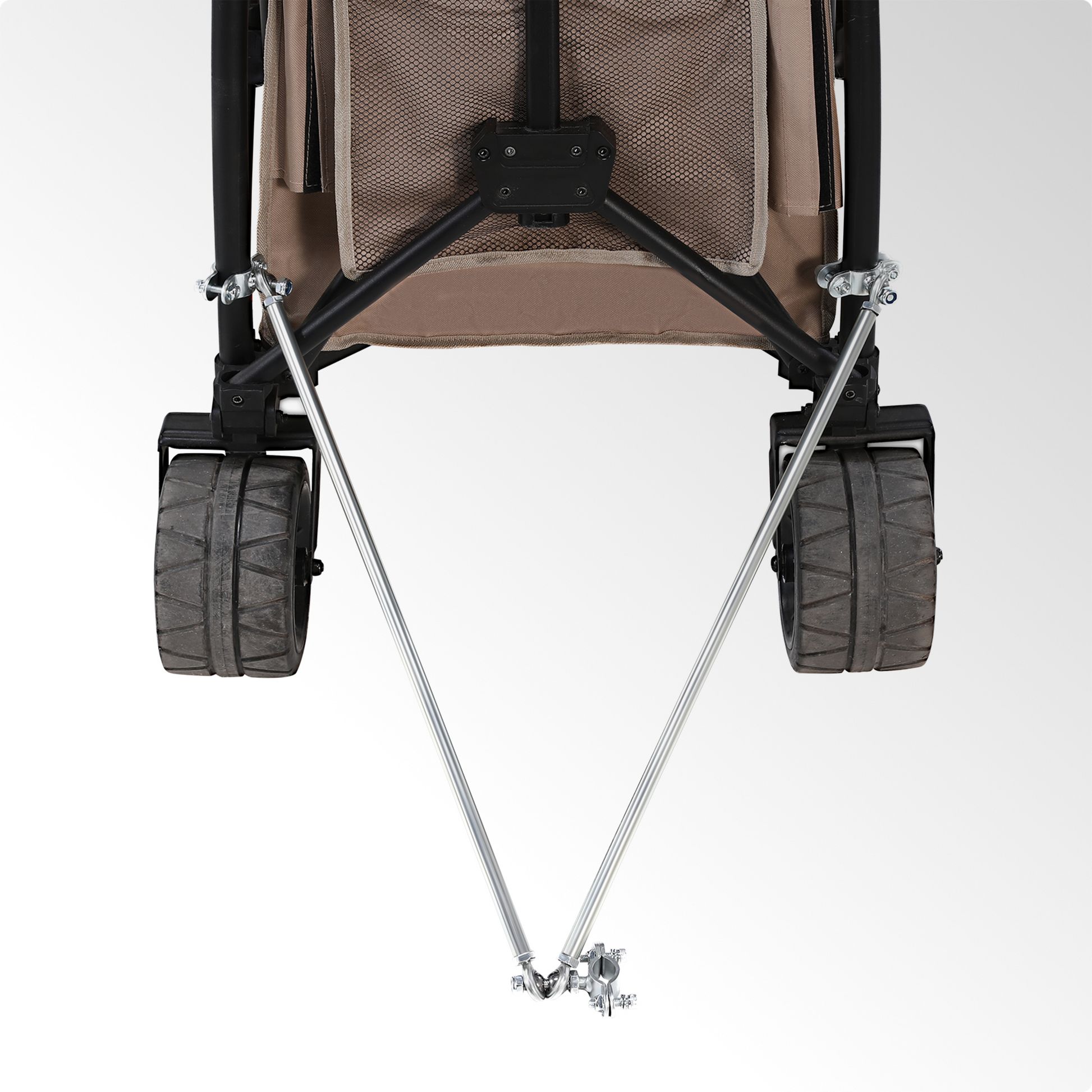 Oryxearth Mini Adjustable Tow Bar, Small Bucket Cart Pull Rod, Wagon Pull Rod for Camping Garden Cleanup