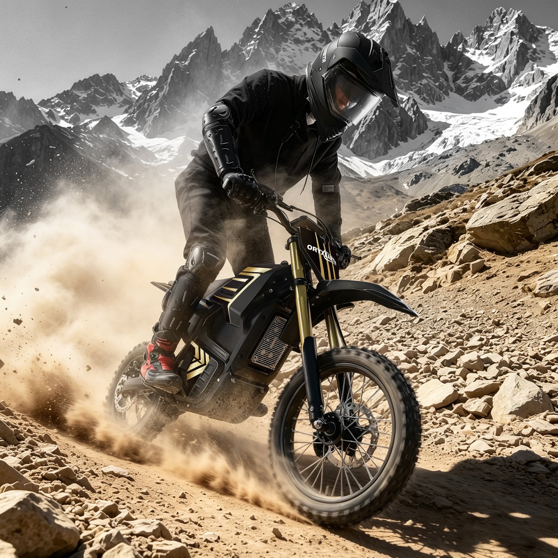 【WMT】Oryxearth 3000W VE-5 Electric Dirt Bike for Teens & Adults, 40 Mph Off-Road Electric-Motorcycle with Dual Hydraulic Brakes and 48V Removable Battery