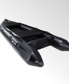 Professional 10.8ft Inflatable Fishing Boat for Adults - Heavy Duty Pontoon Skiff with Aluminum Seat, Includes Pump, Oars & Stabilizer Fin