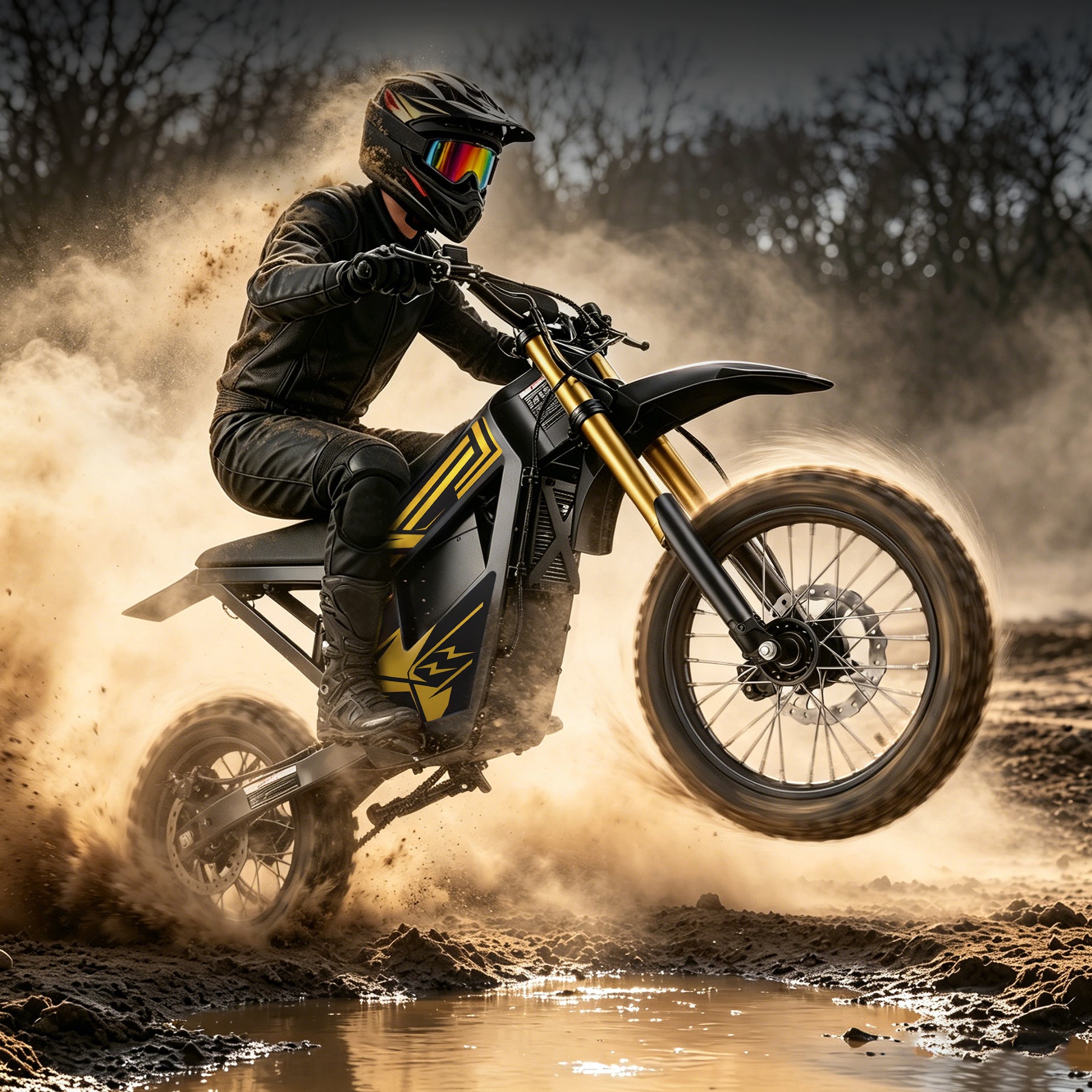 【WMT】Oryxearth 2500W Electric Dirt Bike, 34 Mph Off-Road Electric-Motorcycle with Hydraulic Brakes and 48V 20AH Removable Battery