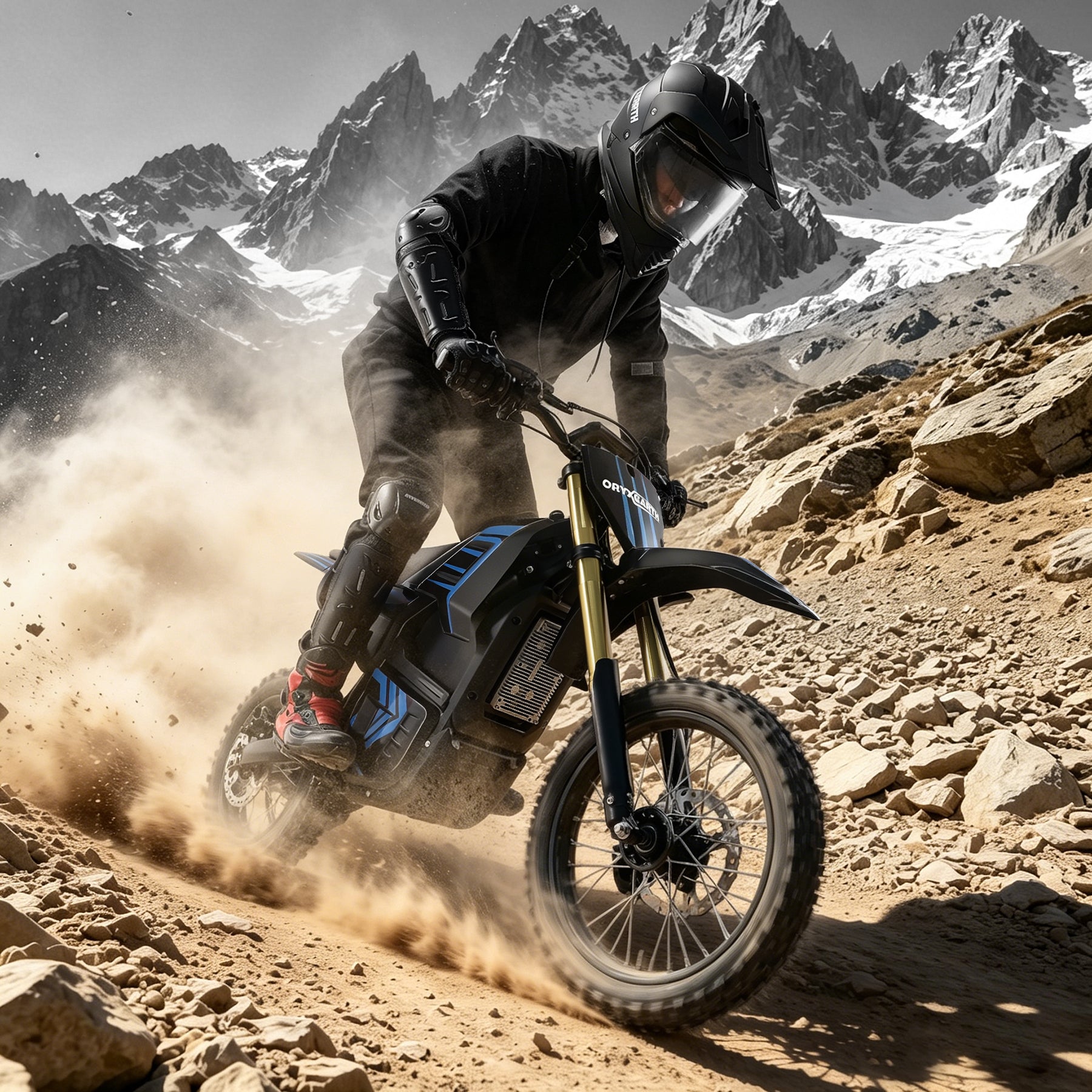 【WMT】Oryxearth 3000W VE-5 Electric Dirt Bike for Teens & Adults, 40 Mph Off-Road Electric-Motorcycle with Dual Hydraulic Brakes and 48V Removable Battery