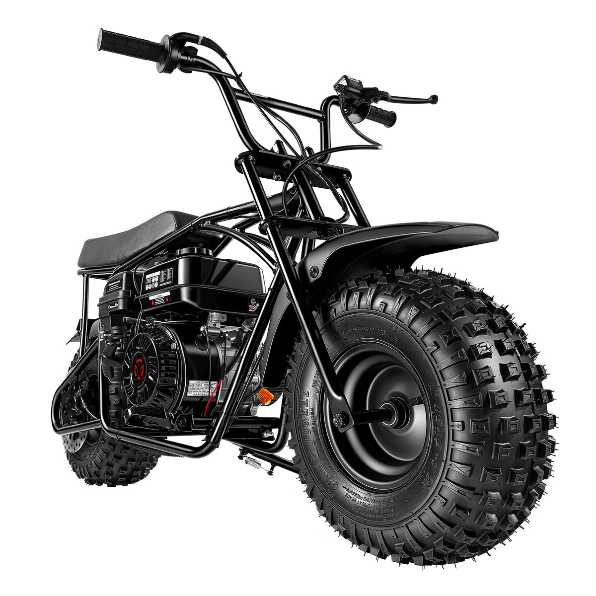 Oryxearth BRM200-1 196cc Gas Mini Bike, 35 MPH 4-Stroke Mini Dirt Bike, Off-Road Pit Bike for Adults & Teens, 220 lbs Max Load