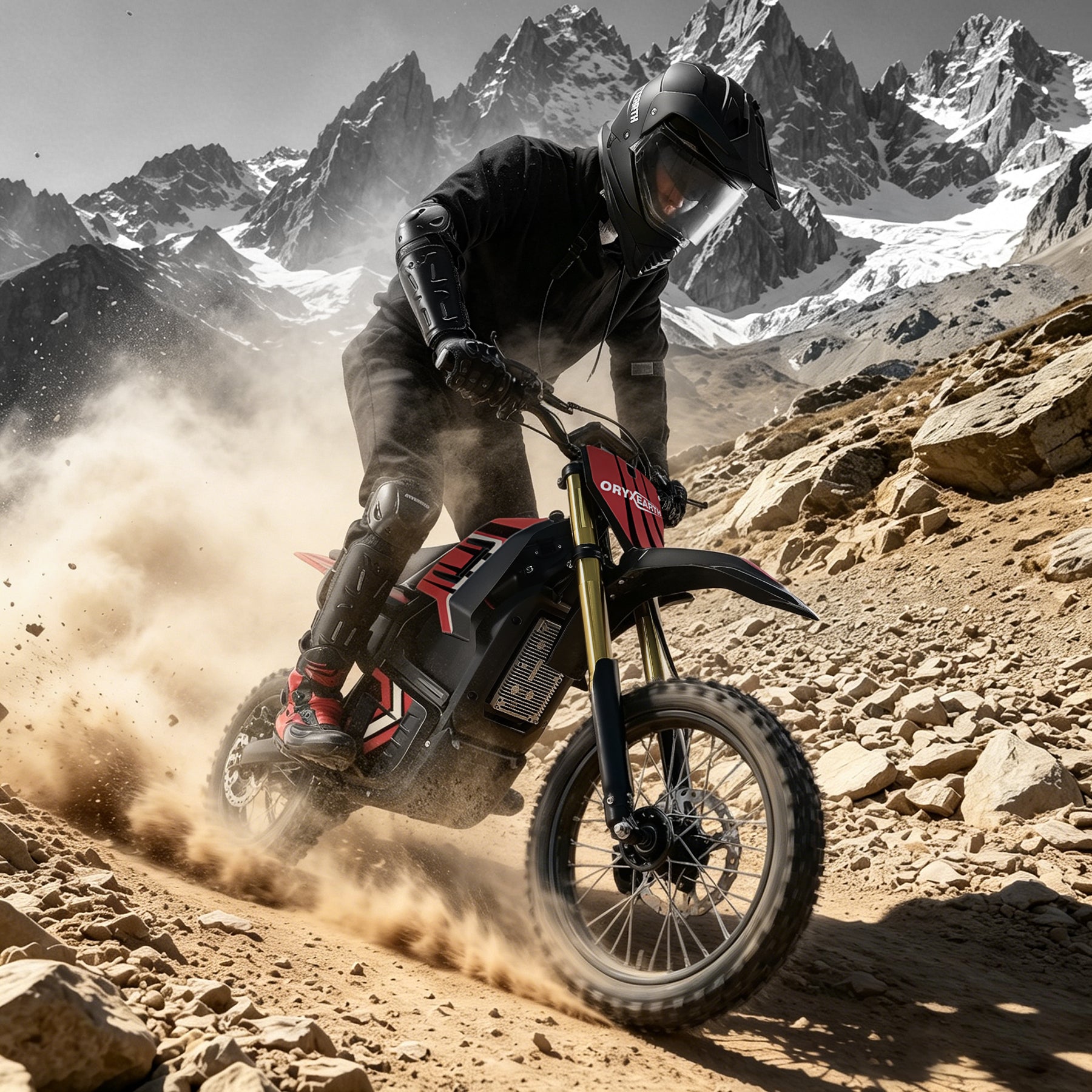 【WMT】Oryxearth 3000W VE-5 Electric Dirt Bike for Teens & Adults, 40 Mph Off-Road Electric-Motorcycle with Dual Hydraulic Brakes and 48V Removable Battery