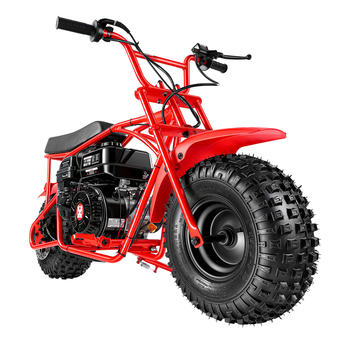 Oryxearth BRM200-1 196cc Gas Mini Bike, 35 MPH 4-Stroke Mini Dirt Bike, Off-Road Pit Bike for Adults & Teens, 220 lbs Max Load
