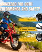 Oryxearth 37.7CC Mini Dirt Bike, 4-Stroke Gas Power 16 mph Bike,Off Road for Teens, Pull Start