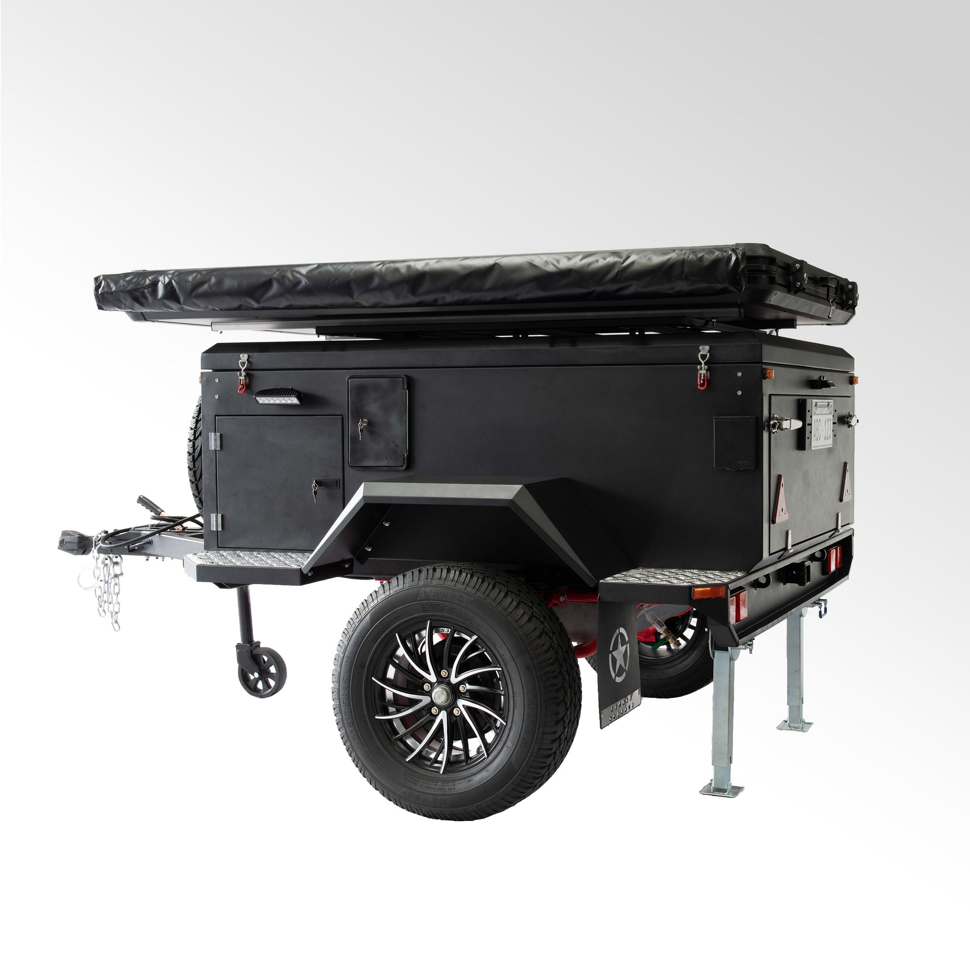 NEWEST Camping trailer 2026 with Strong chassic .Include  kitchen systm ,water system,electric system and rooftop tent