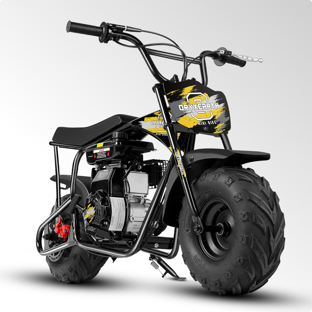 gas motor for 3 wheel bicycle Oryxearth BRM100P-1 105CC Off-Road Mini Bike for Adults & Teens, 4-Str