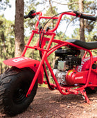 Oryxearth 105CC Kids Dirt Bike - 4-Stroke Gas Mini Motorcycle for Off-Road & Trail Riding, EPA Approved, Supports 185 LBS (Up to 28 MPH), for Adults and Teens, Red