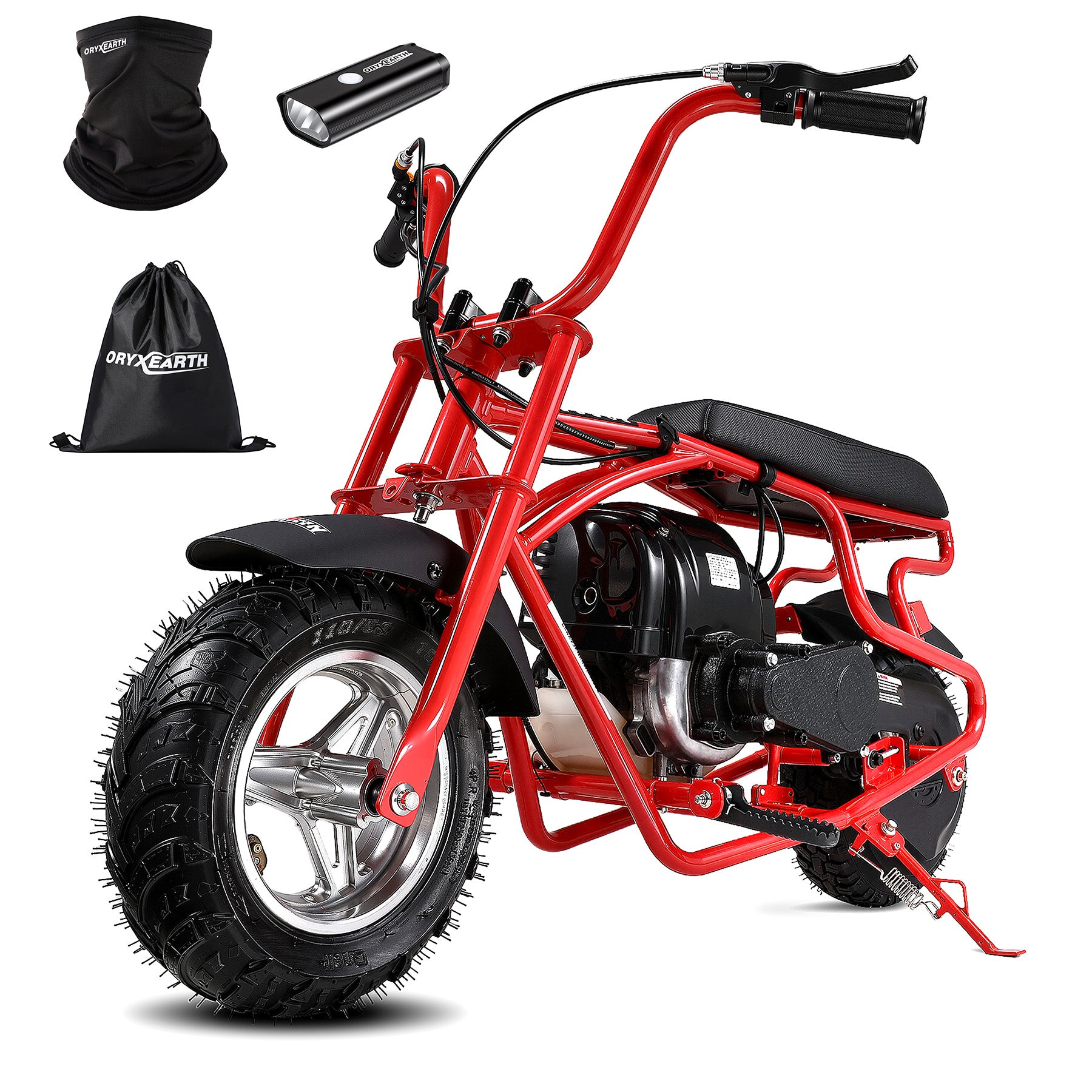 【WMT】Oryxearth OM-40 Mini Gas Bike for Teens, Off-Road Dirt Bike, Gas Powered 4-Stroke Pocket Bike, Easy Assembly