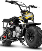 OFFROAD-DIRT-BIKE FÜR KINDER 105CC, 4-Takt-Benzin, Automatikgetriebe, für Kinder ab 13 Jahren, Bürstenmuster