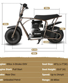 Oryxearth 105CC 4-Stroke Retro Style Mini Dirt Bike