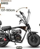 Kinder Dirt Bike 99CC, 4-Takt Benzin, Automatikgetriebe, Offroad, ab 13 Jahre