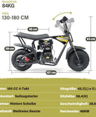 OFFROAD-DIRT-BIKE FÜR KINDER 105CC, 4-Takt-Benzin, Automatikgetriebe, für Kinder ab 13 Jahren, Bürstenmuster
