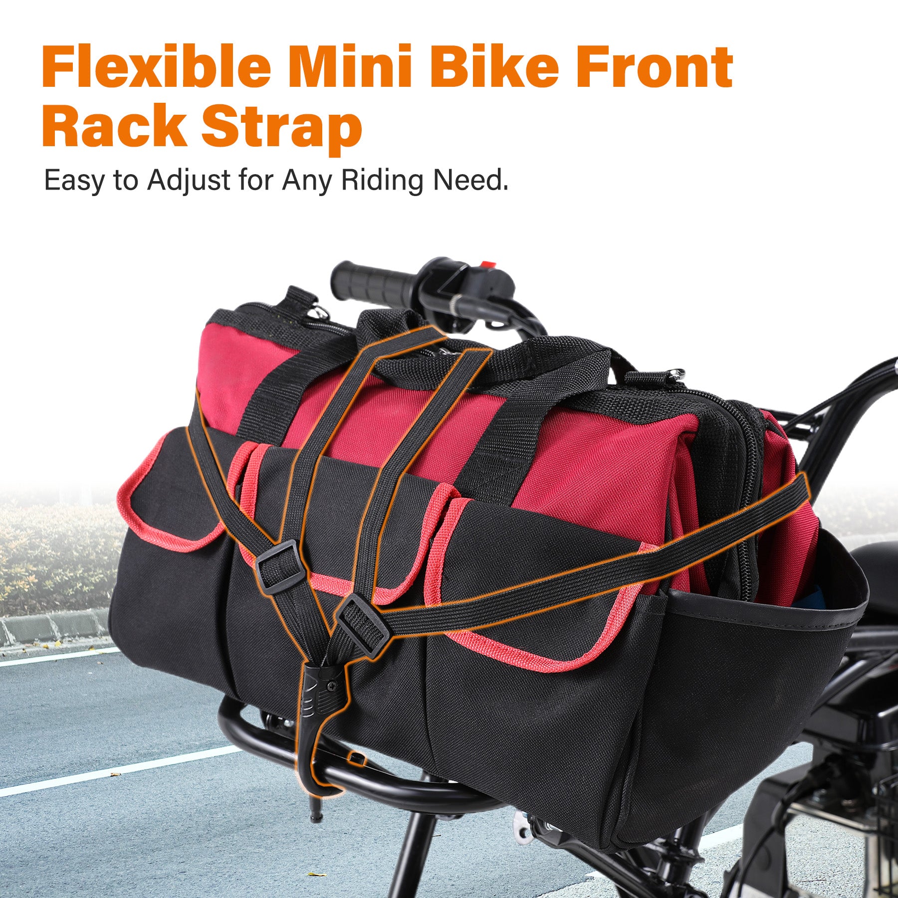 Oryxearth Mini Bike Front Luggage Rack Carrier, Motorcycle Carrier Shelf Bracket for Coleman RB100 FRP GMB100 Realtree RT100