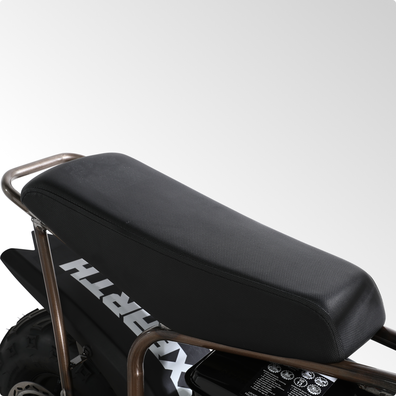 BRM100P-1 Gas Mini Bike-Rust Brown,Up to 28 MPH