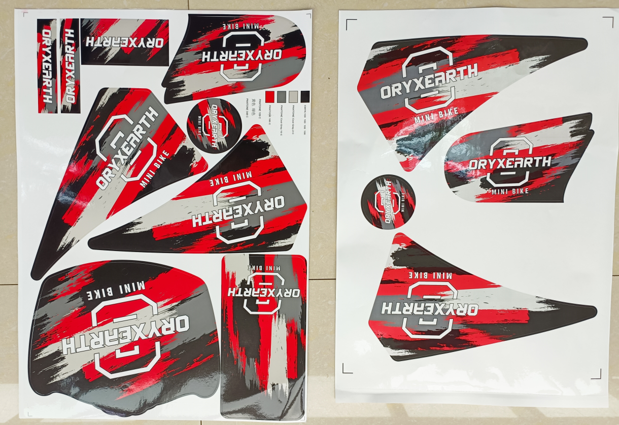 105CC Racing Style Sticker 4 Colors