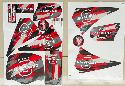 Racing Style Sticker 4 Colors