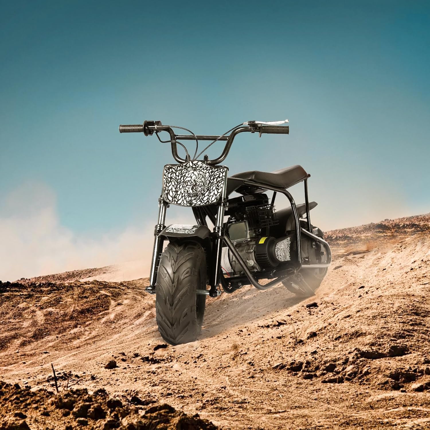 Oryxearth ミニバイク フロントフォーク サスペンション ユニバーサル ミニ ダートバイク サスペンションセット ピットバイク ショックフォーク フレーム アップグレード アセンブリ ダートバイク オートバイ ミニバイク用 ブラック