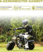OFFROAD-DIRT-BIKE FÜR KINDER 105CC, 4-Takt-Benzin, Automatikgetriebe, für Kinder ab 13 Jahren, Bürstenmuster