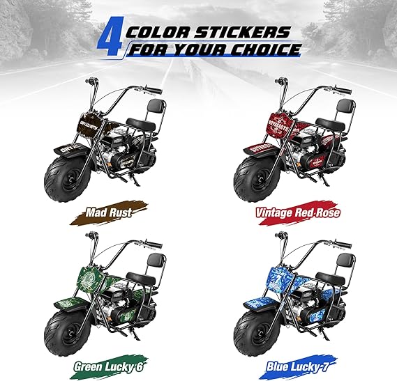 【WMT】Oryxearth 99CC Gas Powered Mini Dirt Bike - Up to 24 MPH, 185 LBS Capacity