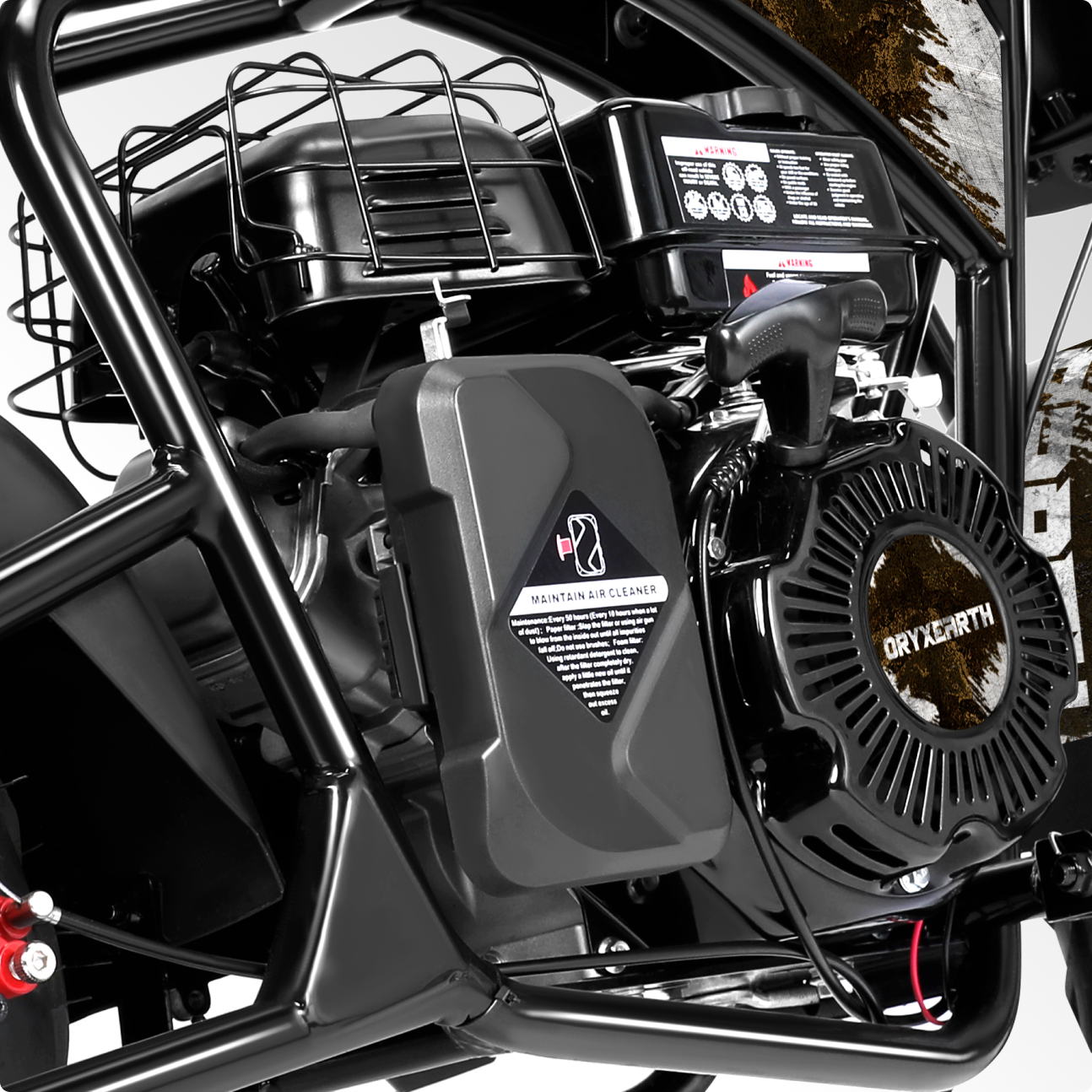 Oryxearth 99CC Mini-Dirtbike mit Benzinantrieb – bis zu 24 MPH, 185 Pfund Tragkraft