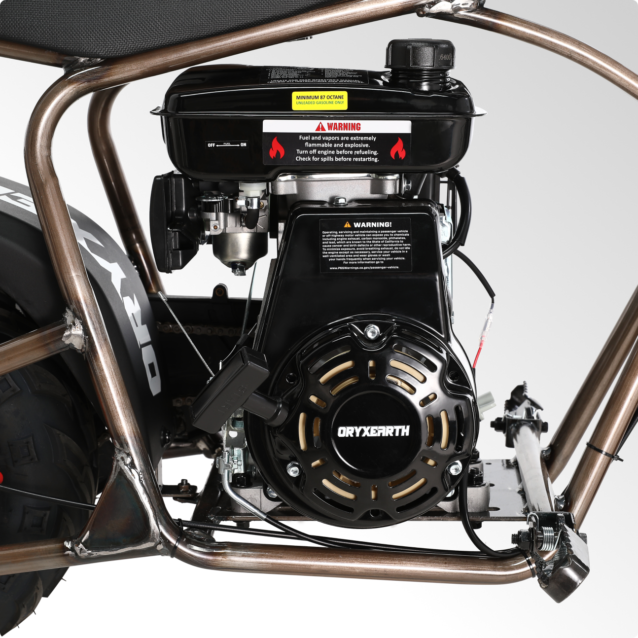 Oryxearth 105CC 4-Stroke Retro Style Mini Dirt Bike