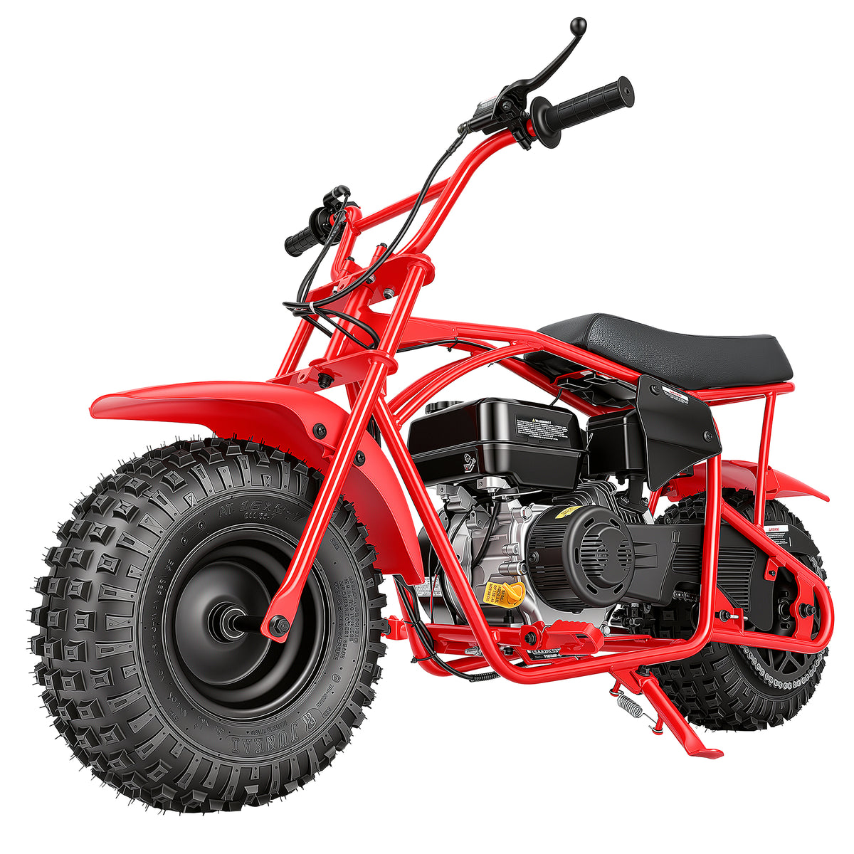 Oryxearth BRM200-1 196cc Gas Mini Bike, 35 MPH 4-Stroke Mini Dirt Bike, Off-Road Pit Bike for Adults & Teens, 220 lbs Max Load
