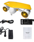 Oryxearth Dual Motor Underwater Scooter, 50m Max Depth, 2 Speed Modes Control (1.79mph & 4.03mph) with Child Lock and Camera Compatible for Scuba Diving Snorkeling