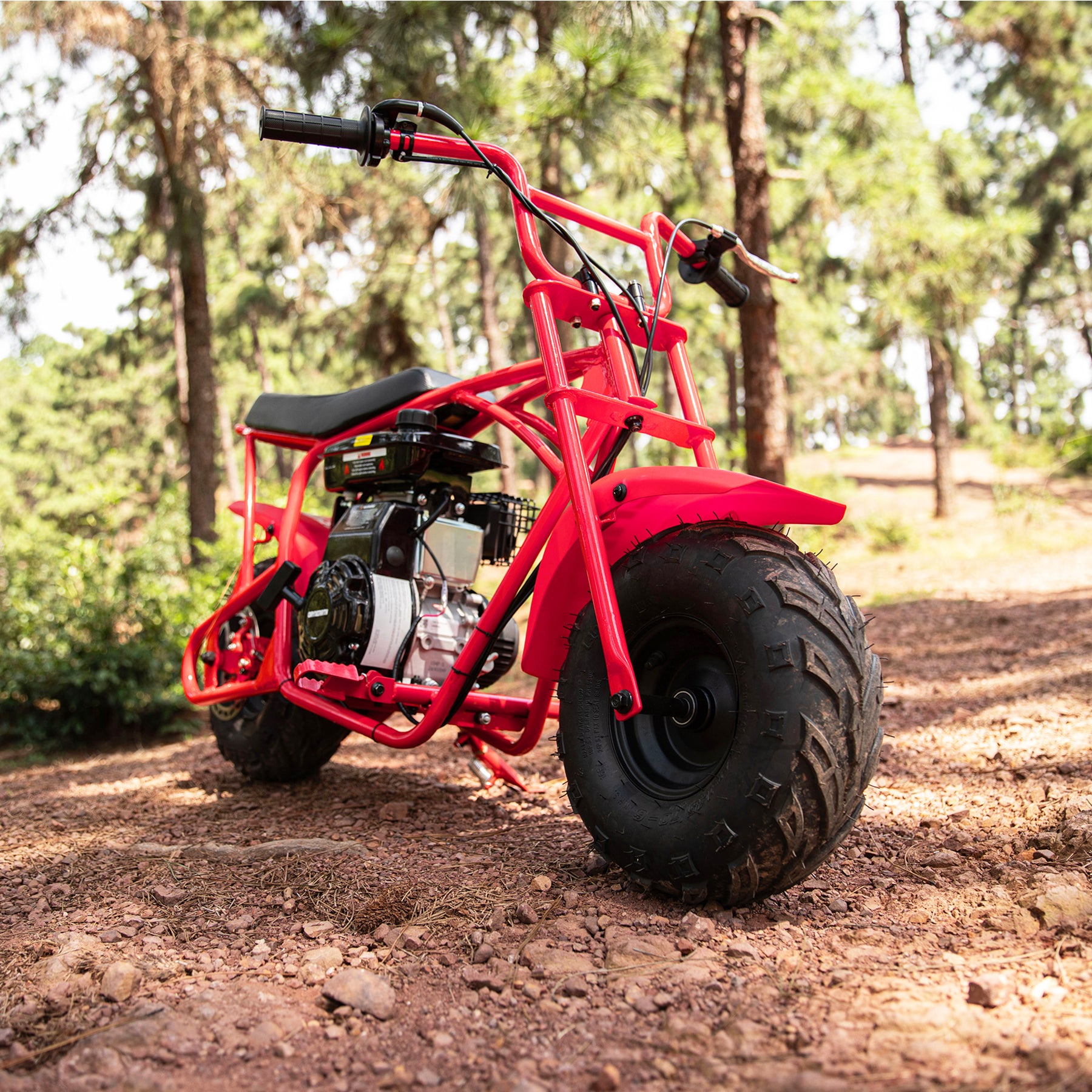 Oryxearth BRM100P-1 105CC Off-Road Gas Mini Bike for Adults & Teens, Red Edition, Up to 220 lbs